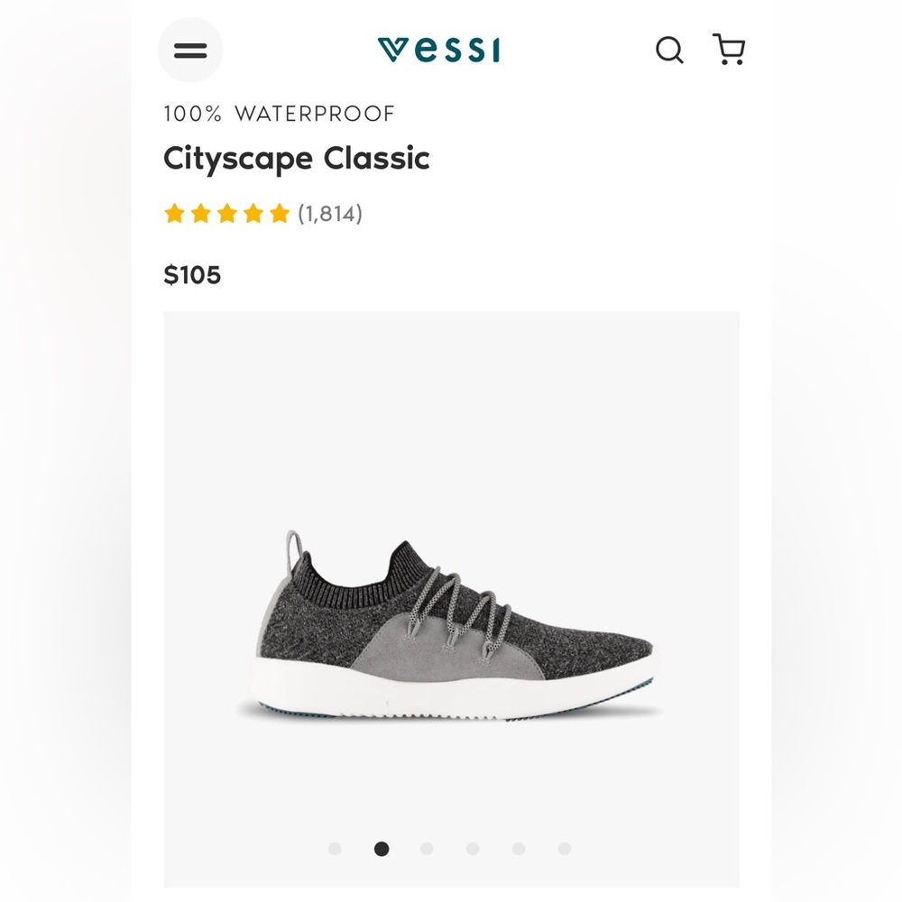 Vessi | Men’s Sneakers | Cityscape | Waterproof | Size 10